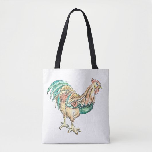 Rooster Art Tote Bag (Voorkant)
