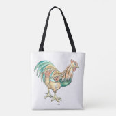 Rooster Art Tote Bag (Achterkant)