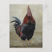 Rooster Attitude Art Briefkaart (Voorkant)