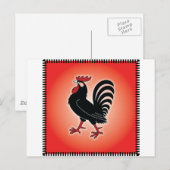 Rooster Attitude Briefkaart (Voorkant / Achterkant)
