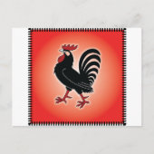 Rooster Attitude Briefkaart (Voorkant)