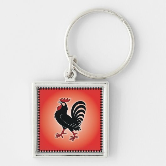 Rooster Attitude Sleutelhanger (Voorkant)