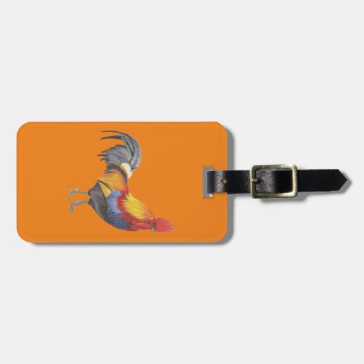 Rooster Bagagelabel (Voorkant horizontaal)