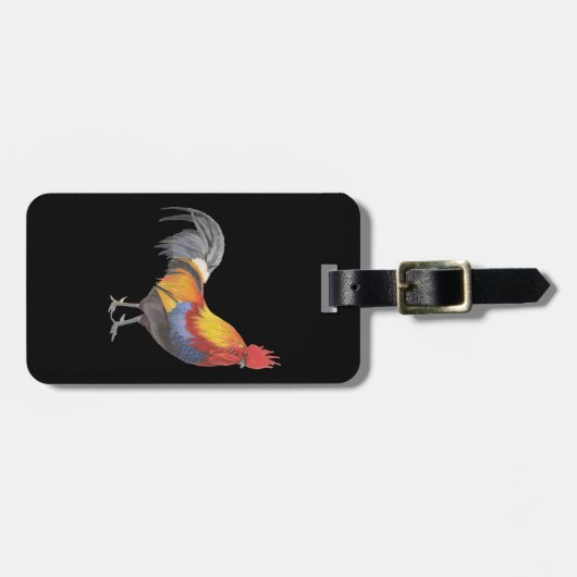 Rooster Bagagelabel (Voorkant horizontaal)