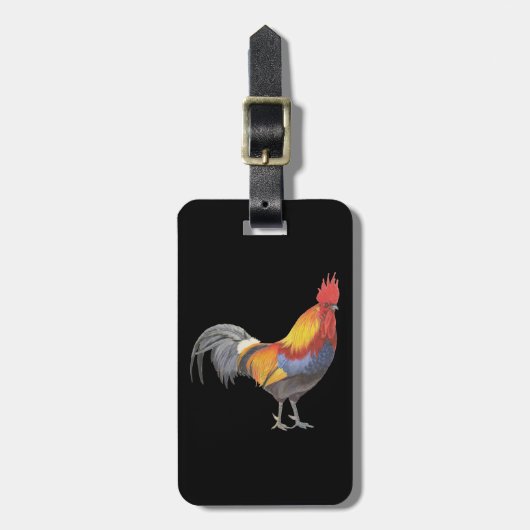 Rooster Bagagelabel (Voorkant verticaal)