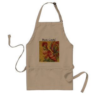 Rooster Best Cook, Frans land. Apron Standaard Schort