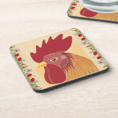 Rooster Beverage Coaster Bier Onderzetter (Linkerzijde)
