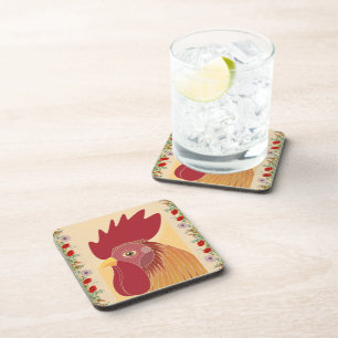 Rooster Beverage Coaster Bier Onderzetter