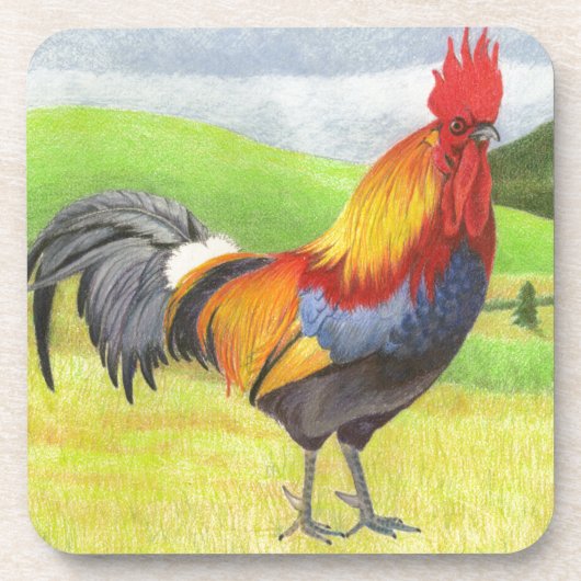 Rooster Bier Onderzetter (Voorkant)