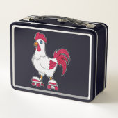 Rooster bij gealigneerde schaatsen met Rollerschaa (Achterkant)