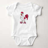 Rooster bij gealigneerde schaatsen met Rollerschaa Romper (Voorkant)