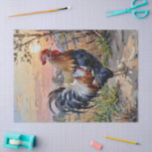 Rooster bij zonsopgang tissuepapier (Craft)