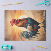 Rooster bij zonsopgang tissuepapier (Craft)