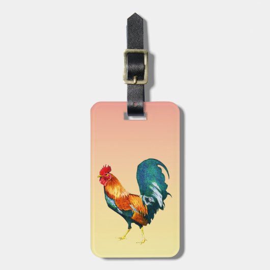 Rooster Bird Animal Bagagelabel (Voorkant verticaal)