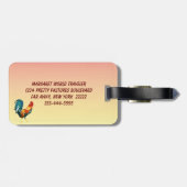 Rooster Bird Animal Bagagelabel (Achterkant horizontaal)