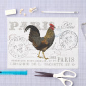 Rooster Bird Farmhouse Franse scriptdepagina Tissuepapier (Craft)