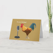Rooster Birthday Kaart (Voorkant)