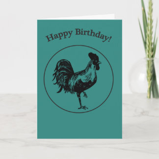 Rooster Birthday Kaart