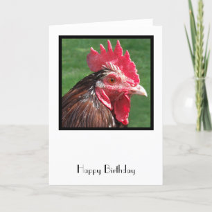 Rooster Birthday Kaart