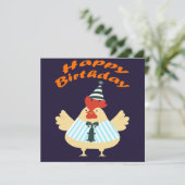 Rooster Birthday Kaart (Staand voorkant)