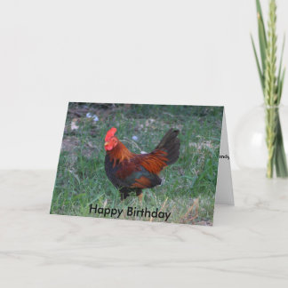 Rooster Birthday Kaart