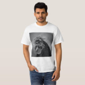 Rooster Black en White T-shirt (Voorkant volledig)