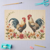 Rooster Bloemschikking Tissuepapier (Craft)
