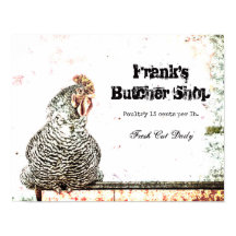 Rooster  Boerderij Antiek Wit Textielland