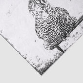 Rooster  Boerderij Black White Texture Land Tissuepapier (Detail)