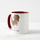 Rooster Boerderij Chicken World's Best Dad Mok (Voorkant links)