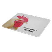 Rooster Boerderij Dierlijke gepersonaliseerde naam Snijplank (Hoek)