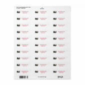 Rooster Boerderij Illustration Retouradres Etiket (Full Sheet)