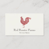 Rooster-Boerderij naar tabel Catering 2 Visitekaartje (Voorkant)