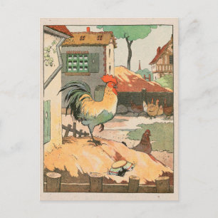 Rooster Boerderij Yard Briefkaart