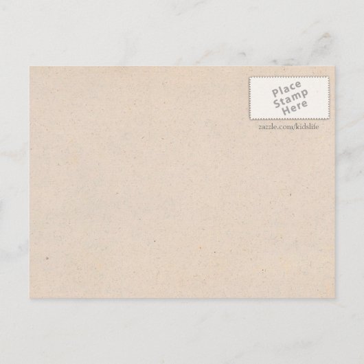 Rooster Boerderij Yard Briefkaart (Achterkant)