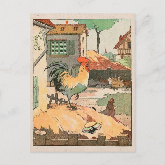 Rooster Boerderij Yard Briefkaart (Voorkant)