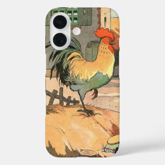 Rooster Boerderij Yard geïllustreerd iPhone 16 Hoesje
