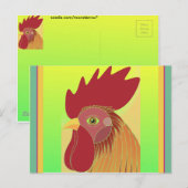 Rooster Briefkaart (Voorkant / Achterkant)