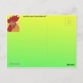Rooster Briefkaart (Achterkant)