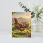 Rooster Briefkaart (Staand voorkant)
