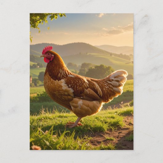 Rooster Briefkaart (Voorkant)