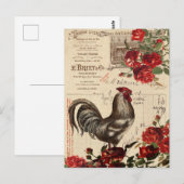 Rooster Briefkaart (Voorkant / Achterkant)