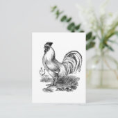 rooster briefkaart (Staand voorkant)
