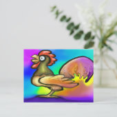 Rooster Briefkaart (Staand voorkant)