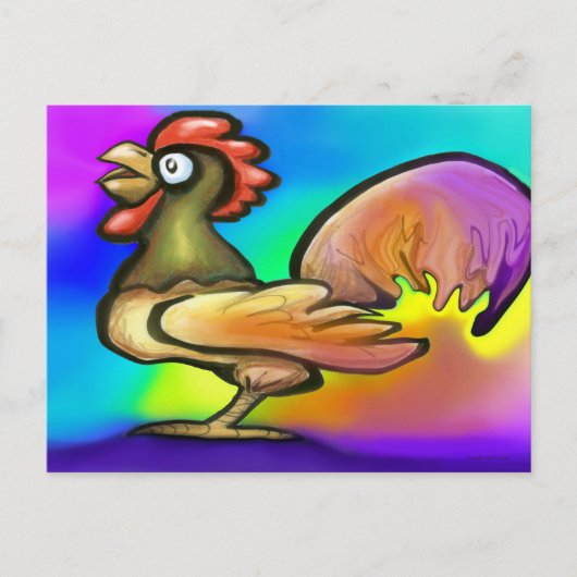 Rooster Briefkaart (Voorkant)