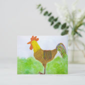Rooster-Briefkaart Briefkaart (Staand voorkant)