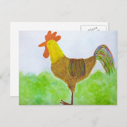 Rooster-Briefkaart Briefkaart (Voorkant / Achterkant)