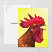 ROOSTER-BRIEFKAARTEN BRIEFKAART (Voorkant / Achterkant)