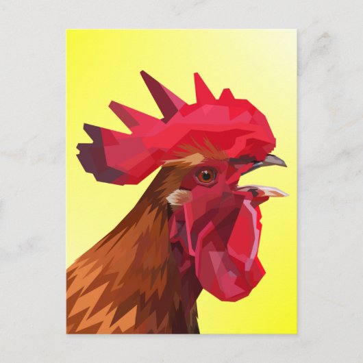 ROOSTER-BRIEFKAARTEN BRIEFKAART (Voorkant)