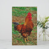 Rooster Briefpapier (Staand voorkant)